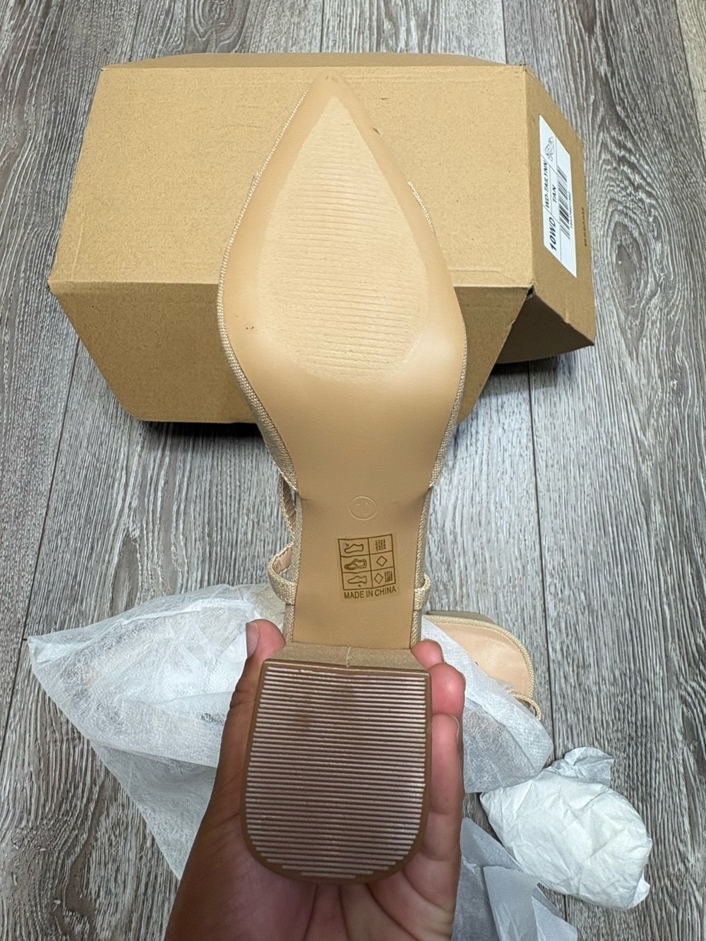 Journee Collection Bow-Front Slingback Pump in Tan - Picture 7 of 12